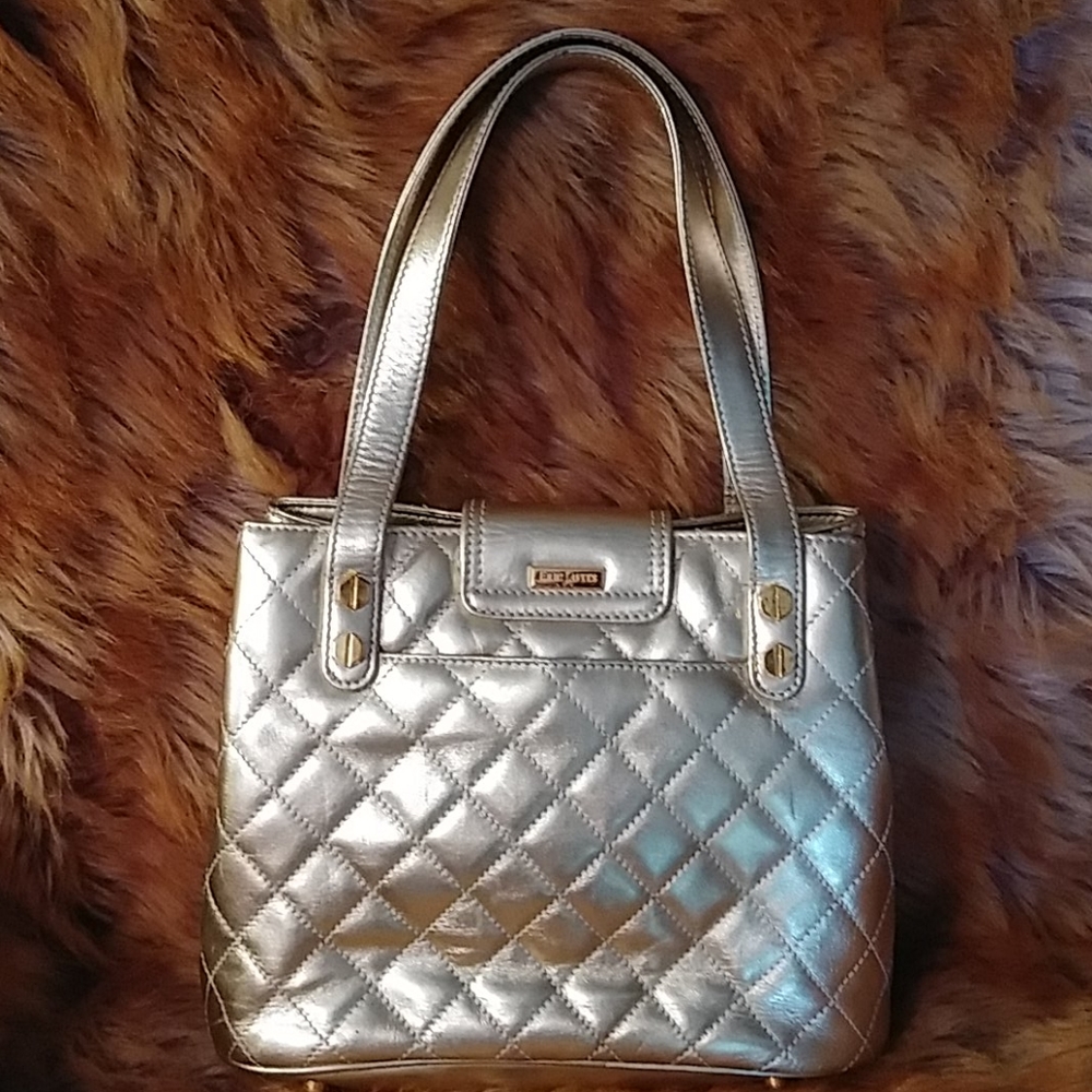 Eric Javits New York 11X8" Gold handbag NWOT